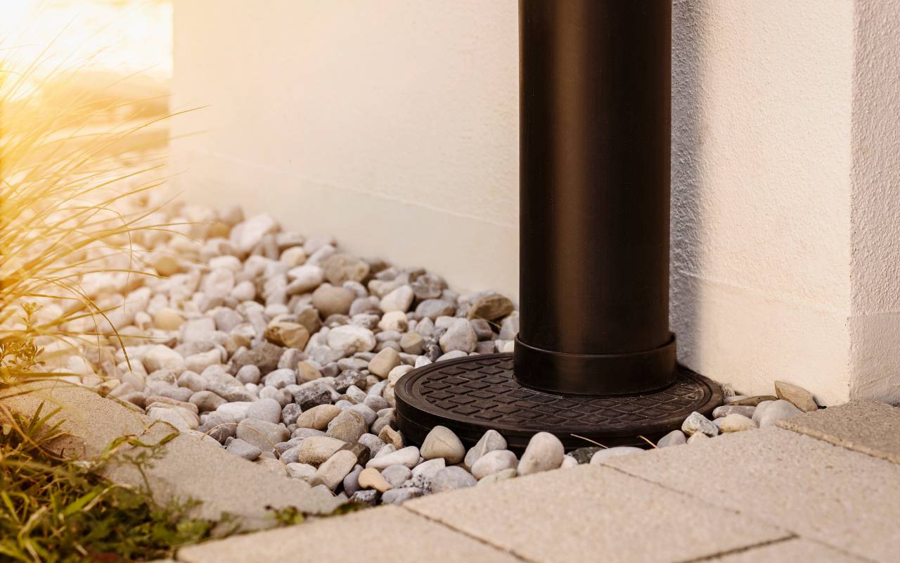 Gravel used as essential material for French drain installation