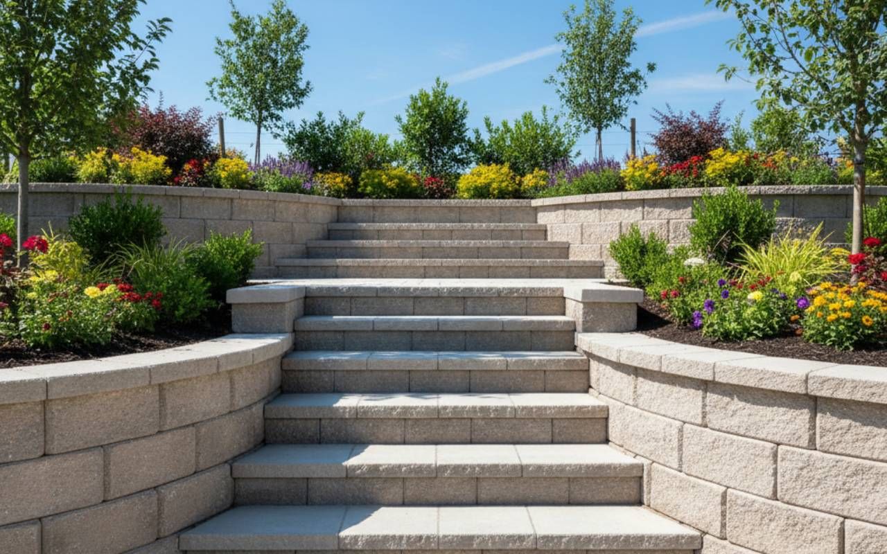 Retaining wall built in Kitsap County to prevent soil erosion