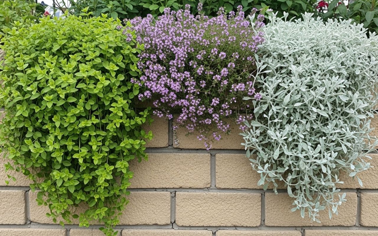 Best plants for retaining walls in Kitsap County on a landscaped slope