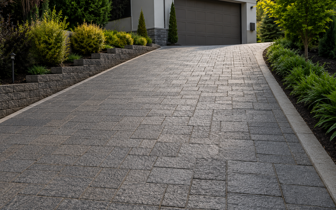 Best pavers for sloped driveways with textured surfaces for safer traction